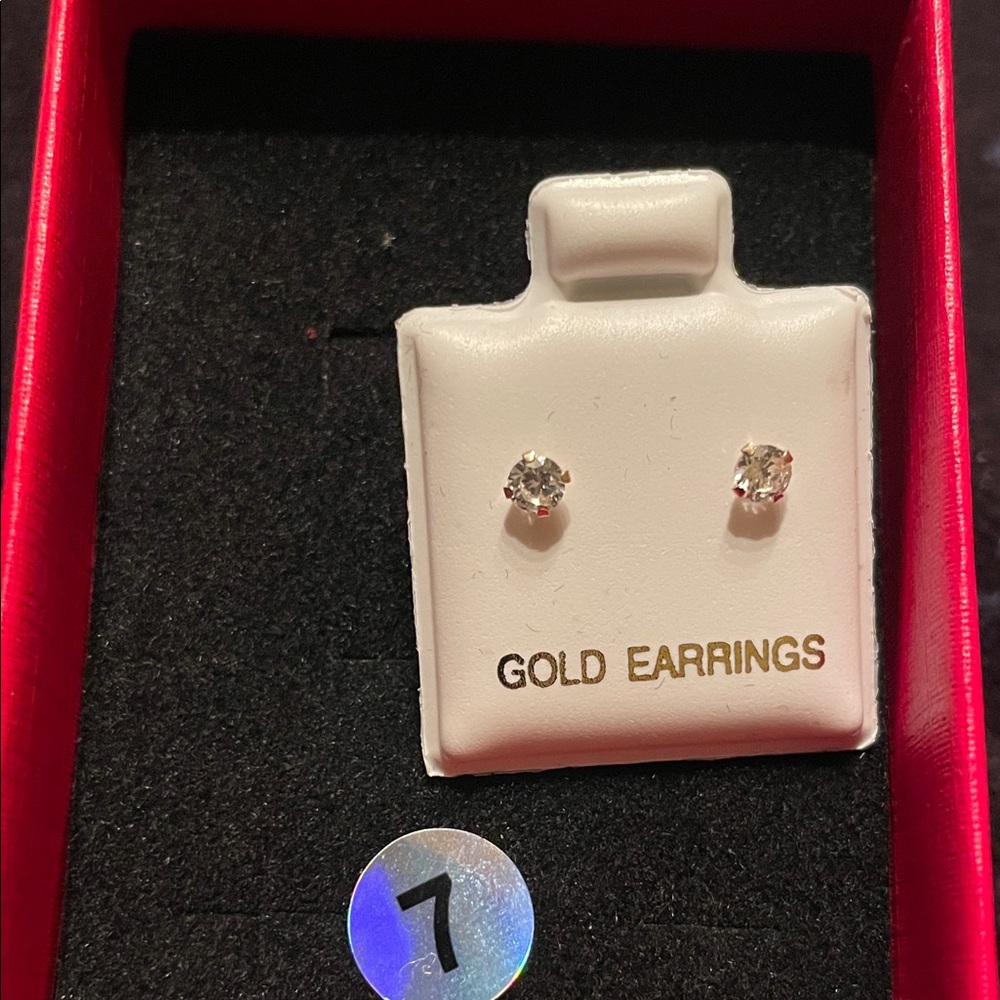 Elegant Gold Stud Earrings